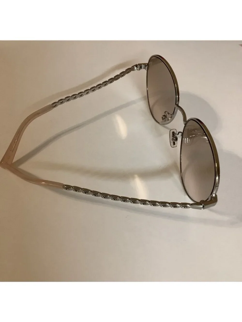 Coach 0HC7114 90018Z Silver Aviator Full Rim Sunglasses